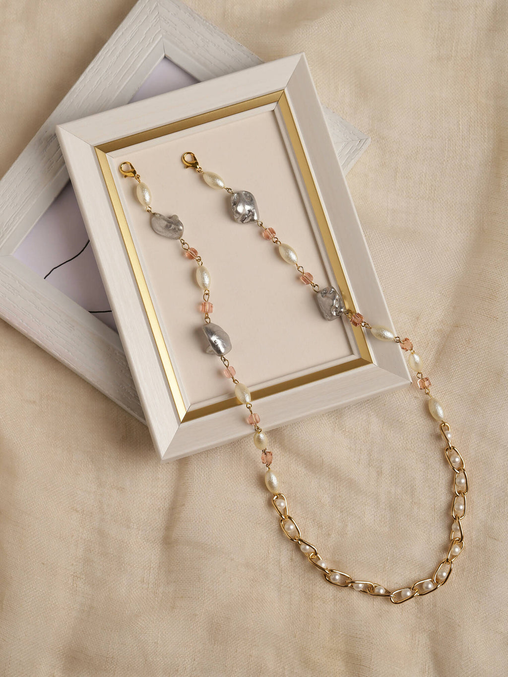 Embellished Mask Chain - Ruby Raang