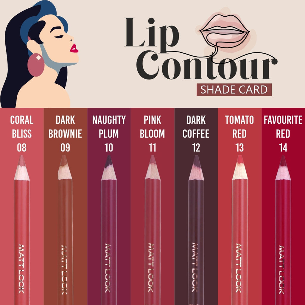 Matt Look Colorite Lip Contour Professional Matte Lip Color Pencil - Elegant Nude 21