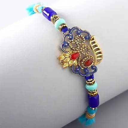 Traditional American Diamond Rakhi