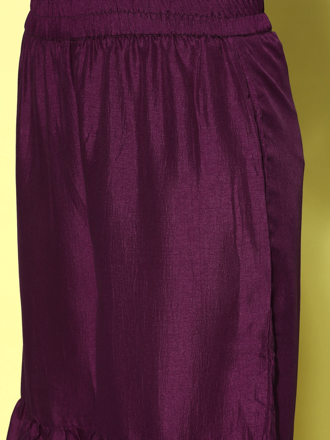 HERE&NOW Gotta Patti Detail Kurta with Sharara & Dupatta