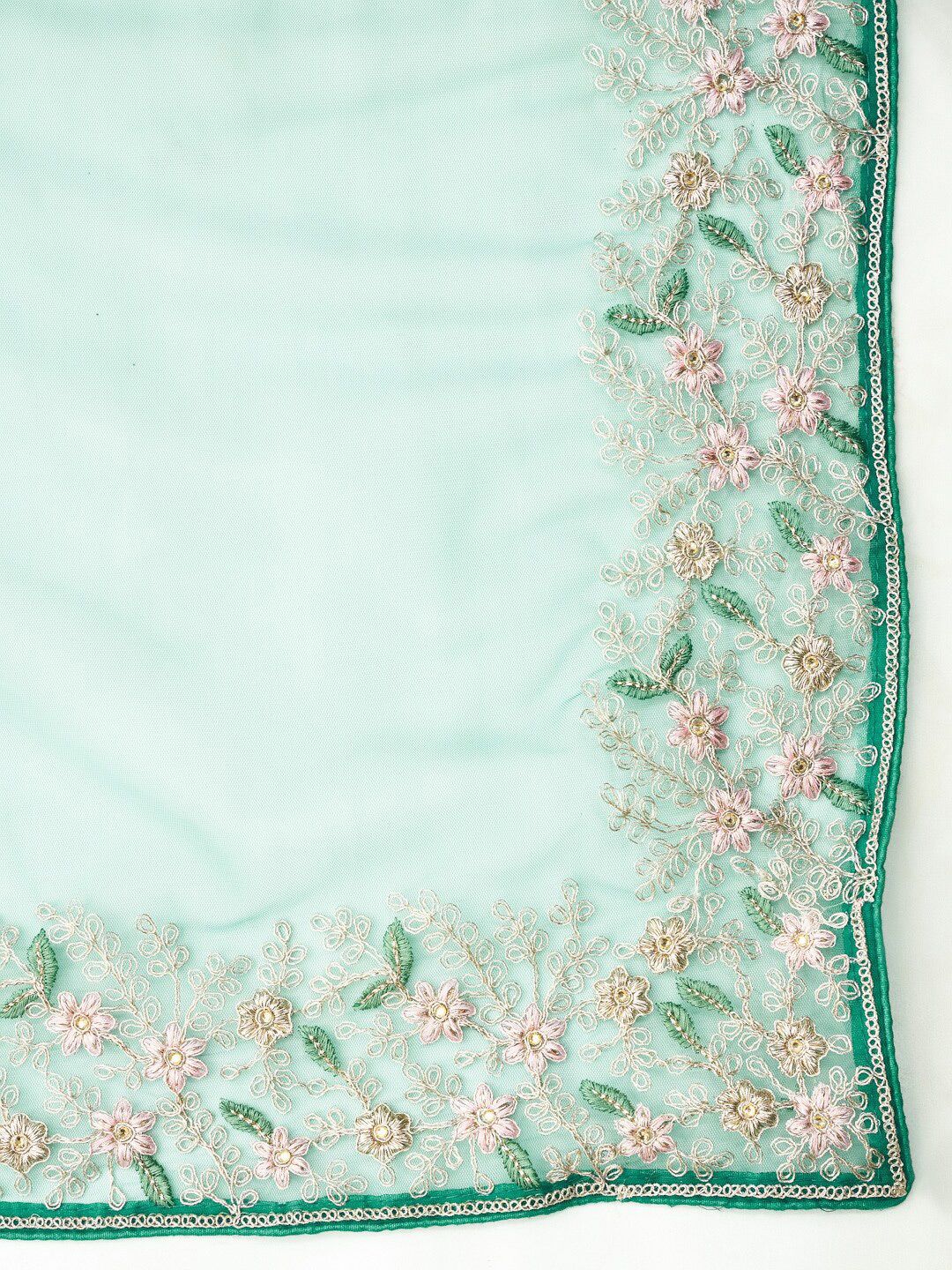 kasee Floral Embroidered Net Saree