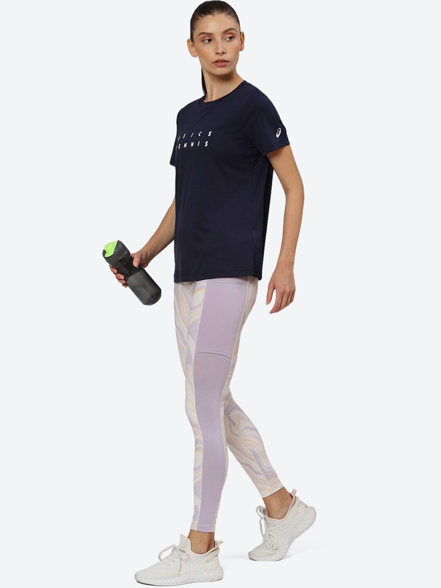 ASICS Women Typography Court Graphic Printed T-shirt
