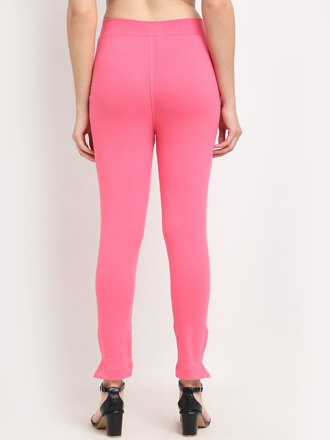 TAG 7 WOMEN Olive Green & Pink Pack of 2 Leggings