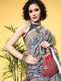 Saree Mall Kalamkari Saree With Solid Border