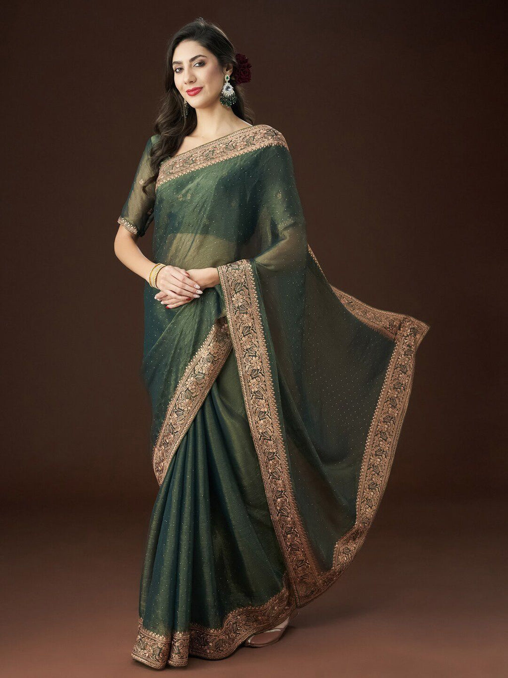 kasee Zari Embroidered Saree