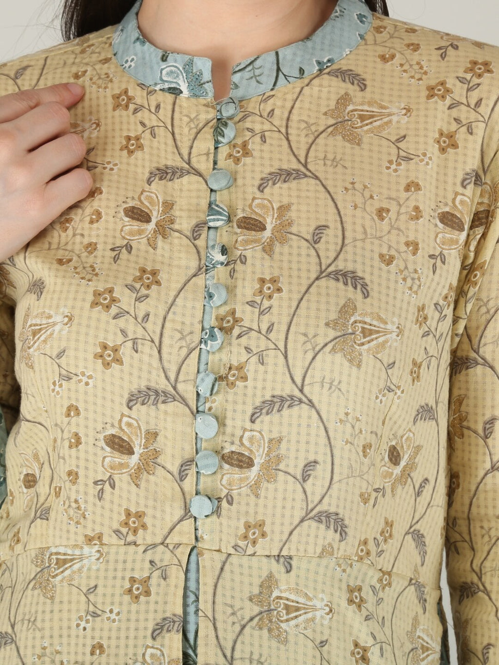 HERE&NOW Women Floral Printed Cotton Kurta