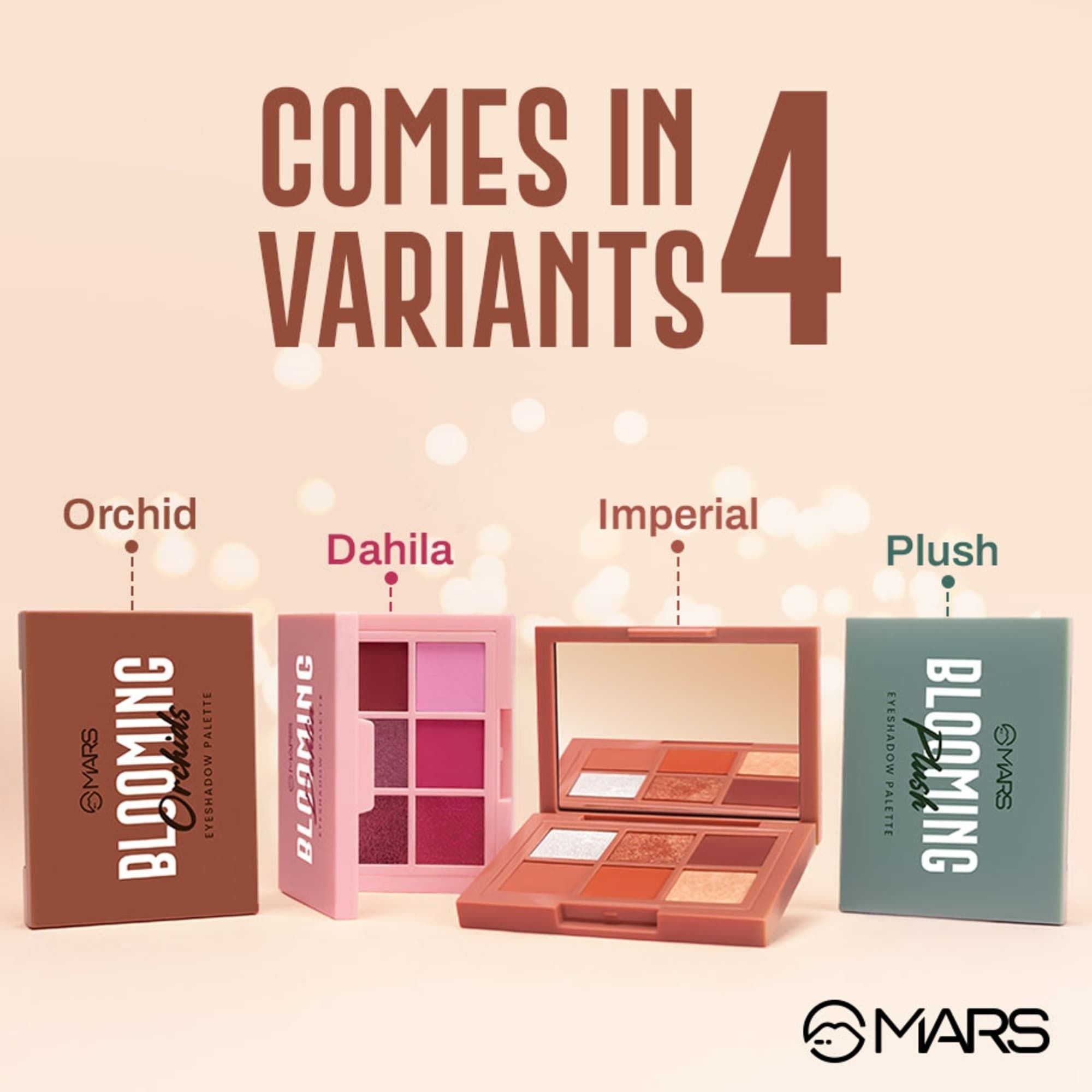 MARS Cosmetics Blooming Matte & Shimmer Eyeshadow Palette - 02 Dahlia