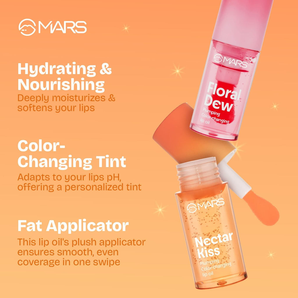 MARS Cosmetics Plumping Color Changing Lip Oil - Floral Dew