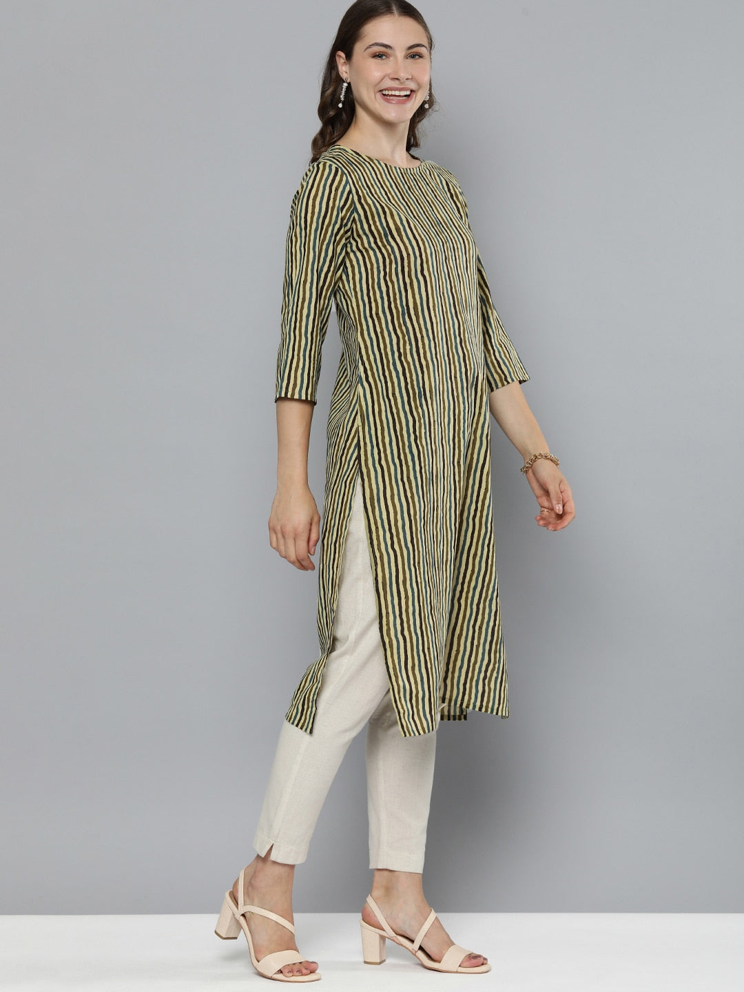 HERE&NOW Striped Kurta