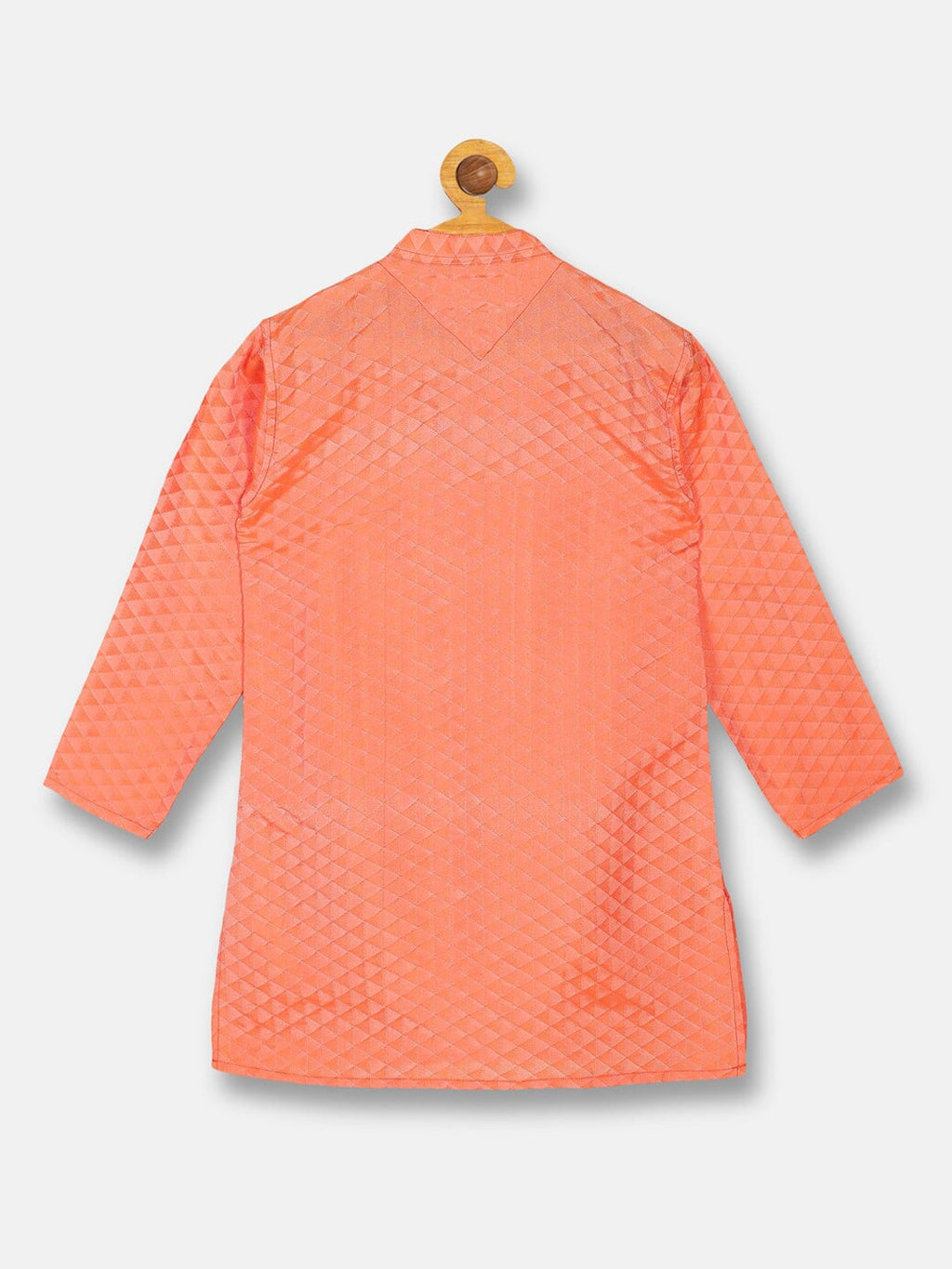 Sethukrishna Boys Orange Kurta with Pyjamas