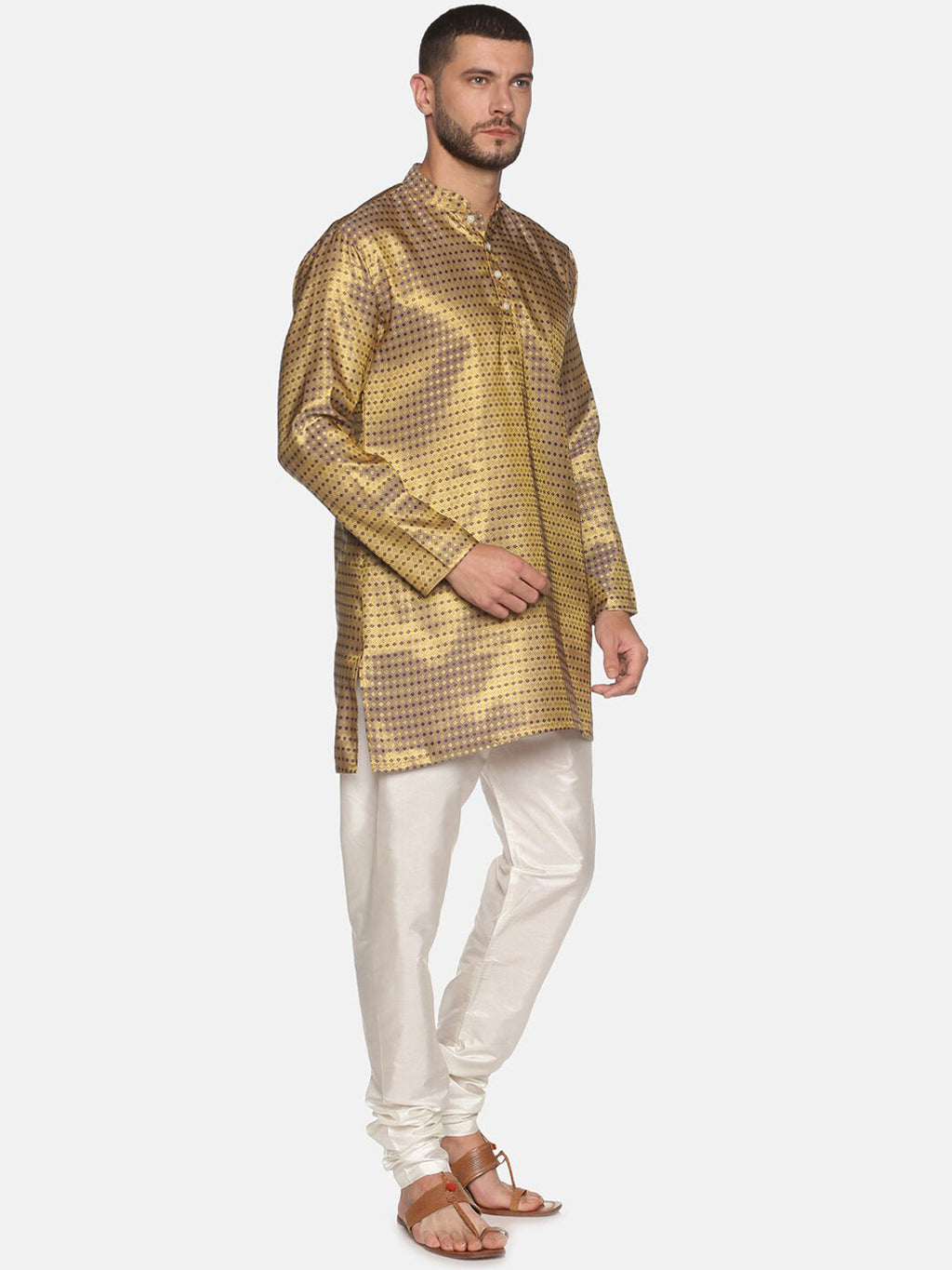 Sethukrishna Men Blue Kurta with Pyjamas