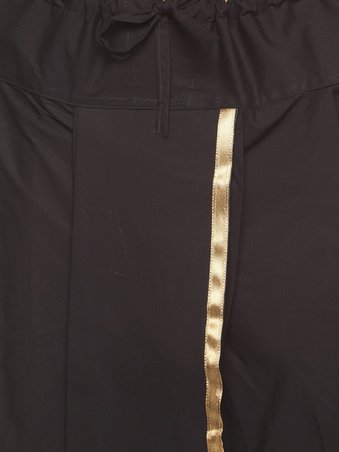 Sethukrishna Men Black Pure Cotton Kurta with Dhoti Pants