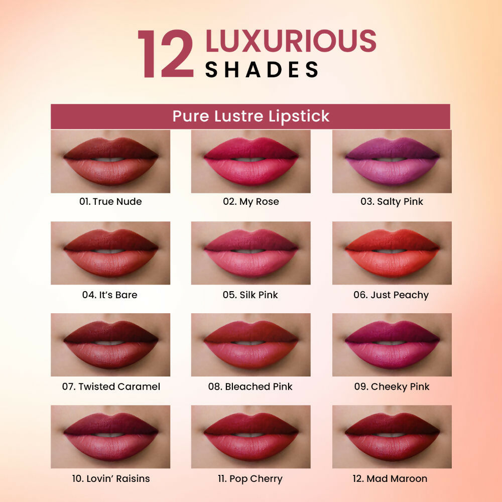 Swiss Beauty High Shine Finish Smooth Glide Pure Lustre Lipstick - 2 My Rose
