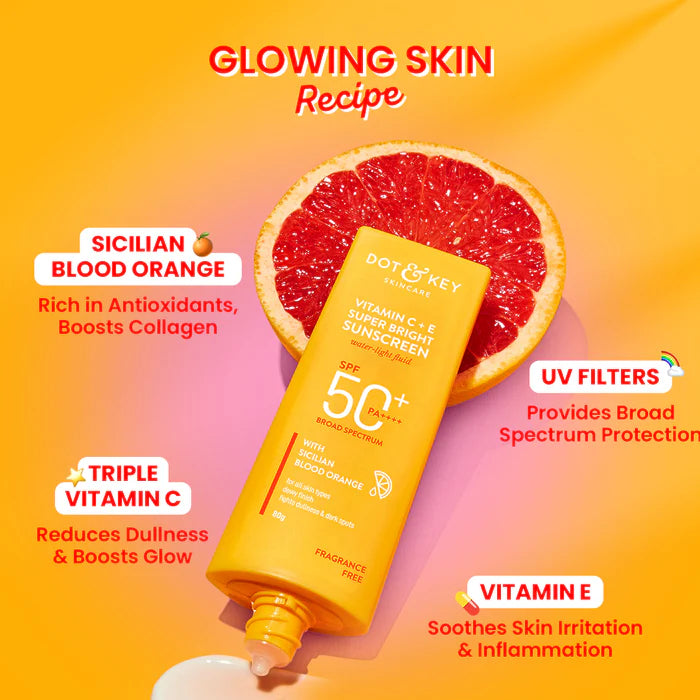 Dot & Key CSMS (Cleanser, Serum, Moisturizer, Sunscreen) Vitamin C Combo