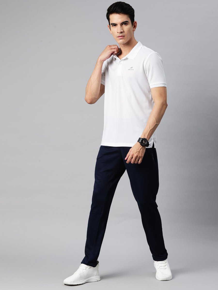 Alcis Men Polo Collar Dry Tech Slim Fit T-shirt