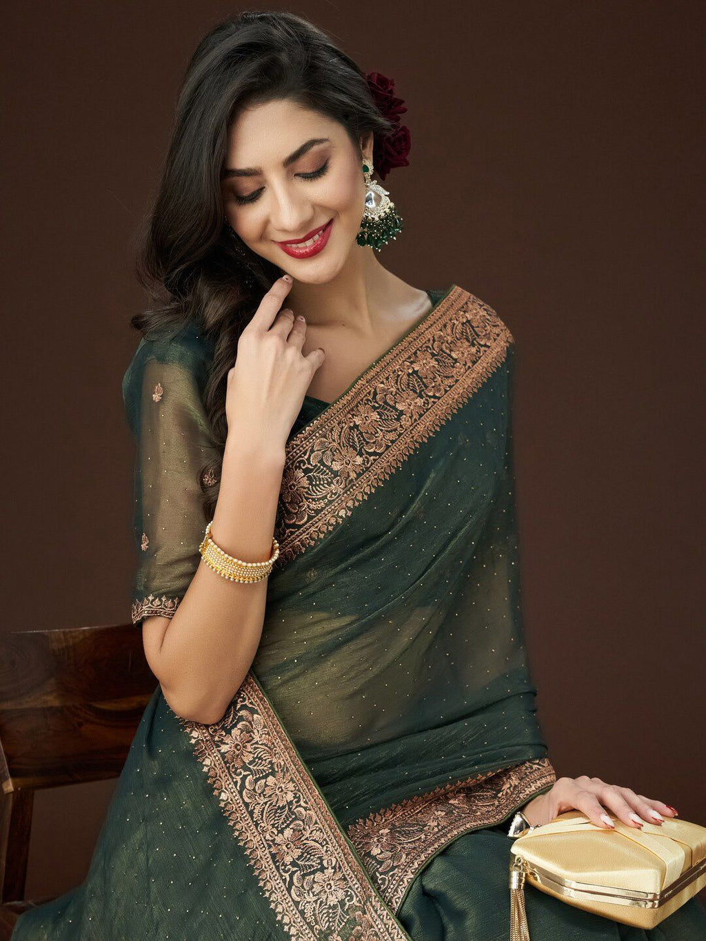 kasee Zari Embroidered Saree