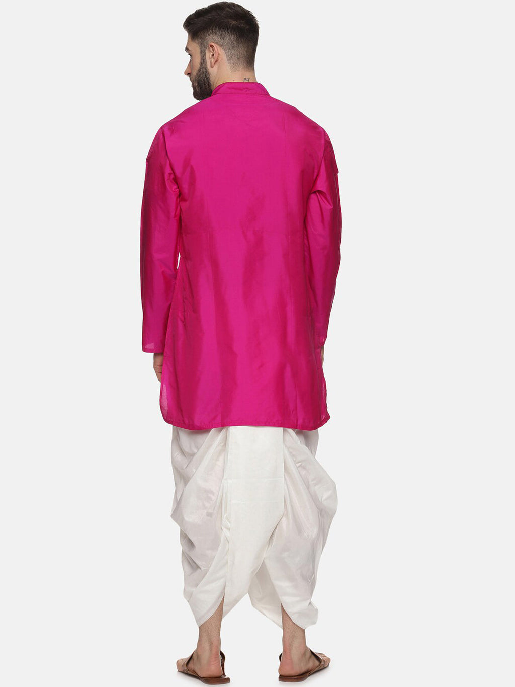 Sethukrishna Men Rose Kurta with Trousers