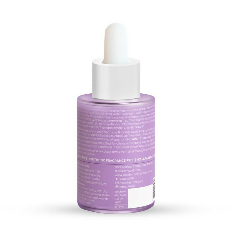 PLIX The Plant Fix 10% Niacinamide Face Serum For Acne Marks, Blemishes, Oil Control