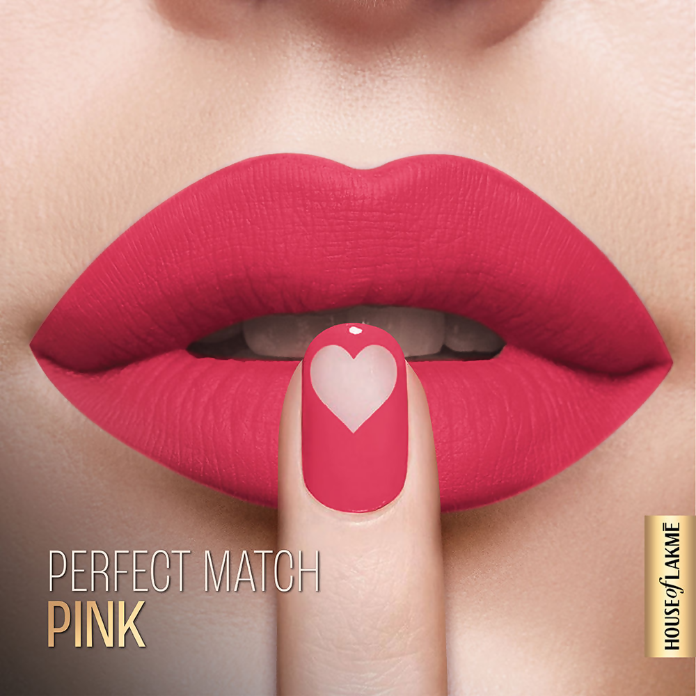 Lakme Xtraordin-Airy Velvet Matte Lip Mousse - Perfect Match Pink
