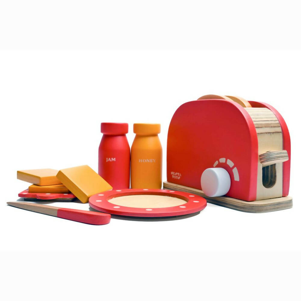 Nesta Toys Bread Pop-up Toaster Toy - Multicolor