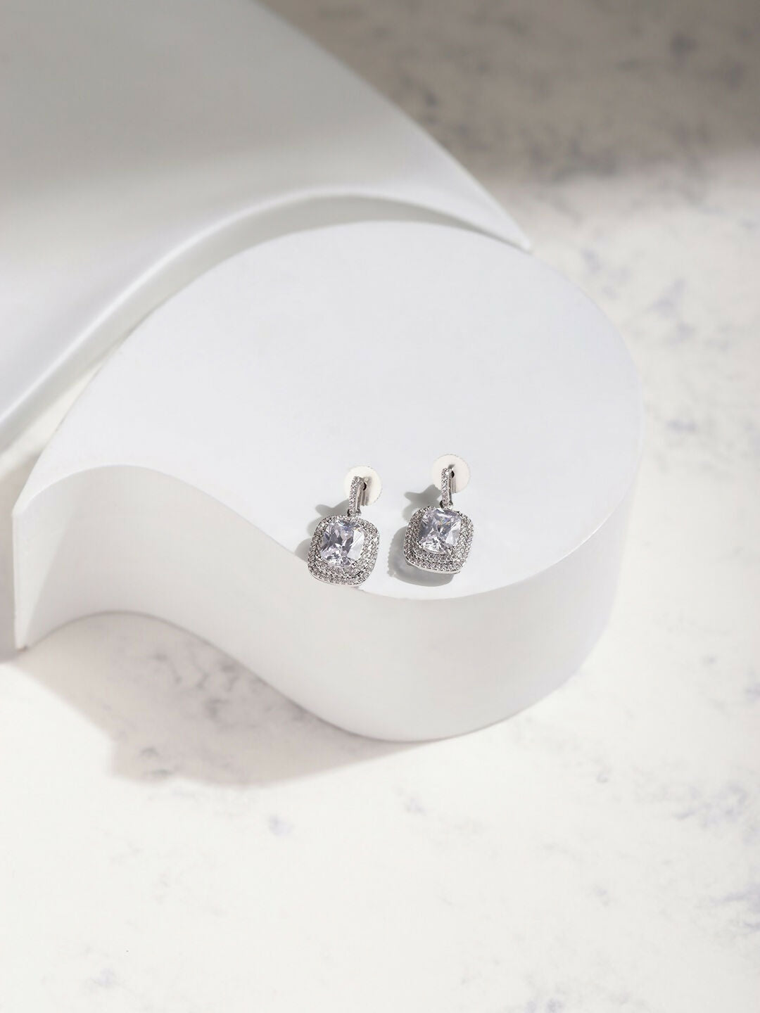 Silver Earrings- Ruby Raang