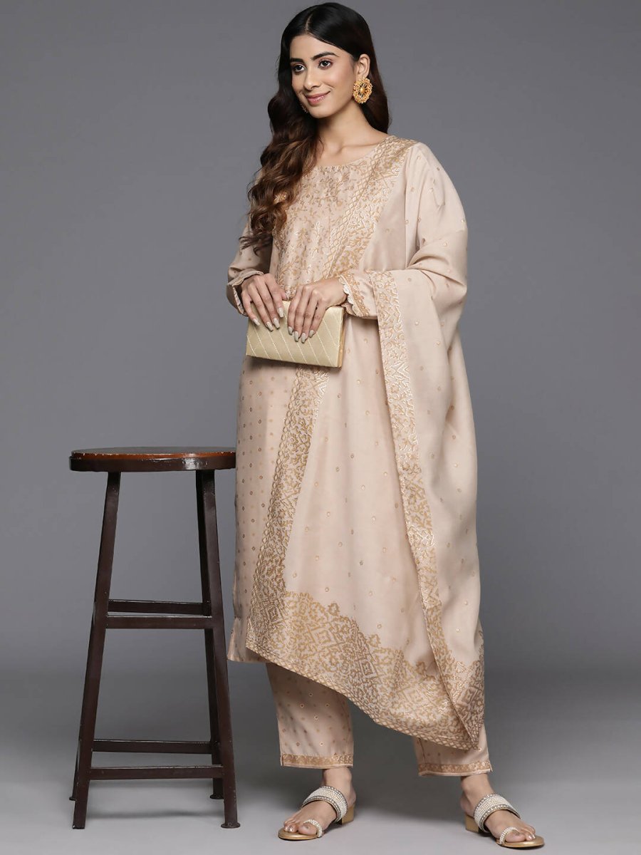 Ahalyaa Women's Traditional wear Kurta Set - Tan