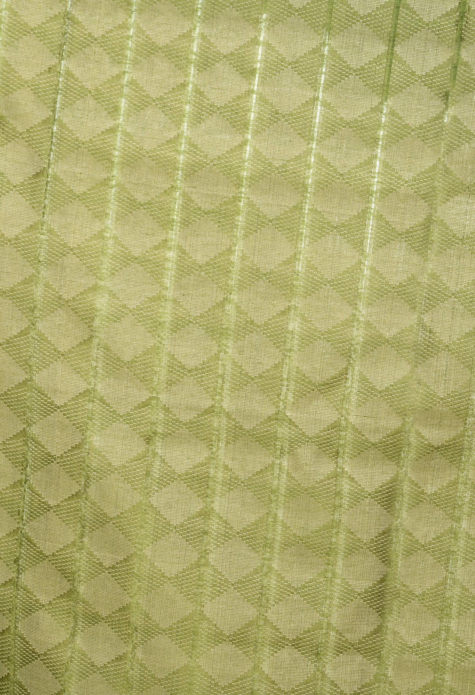 Mominos Fashion Moeza Handloom Cotton Mehendi Green Dupatta