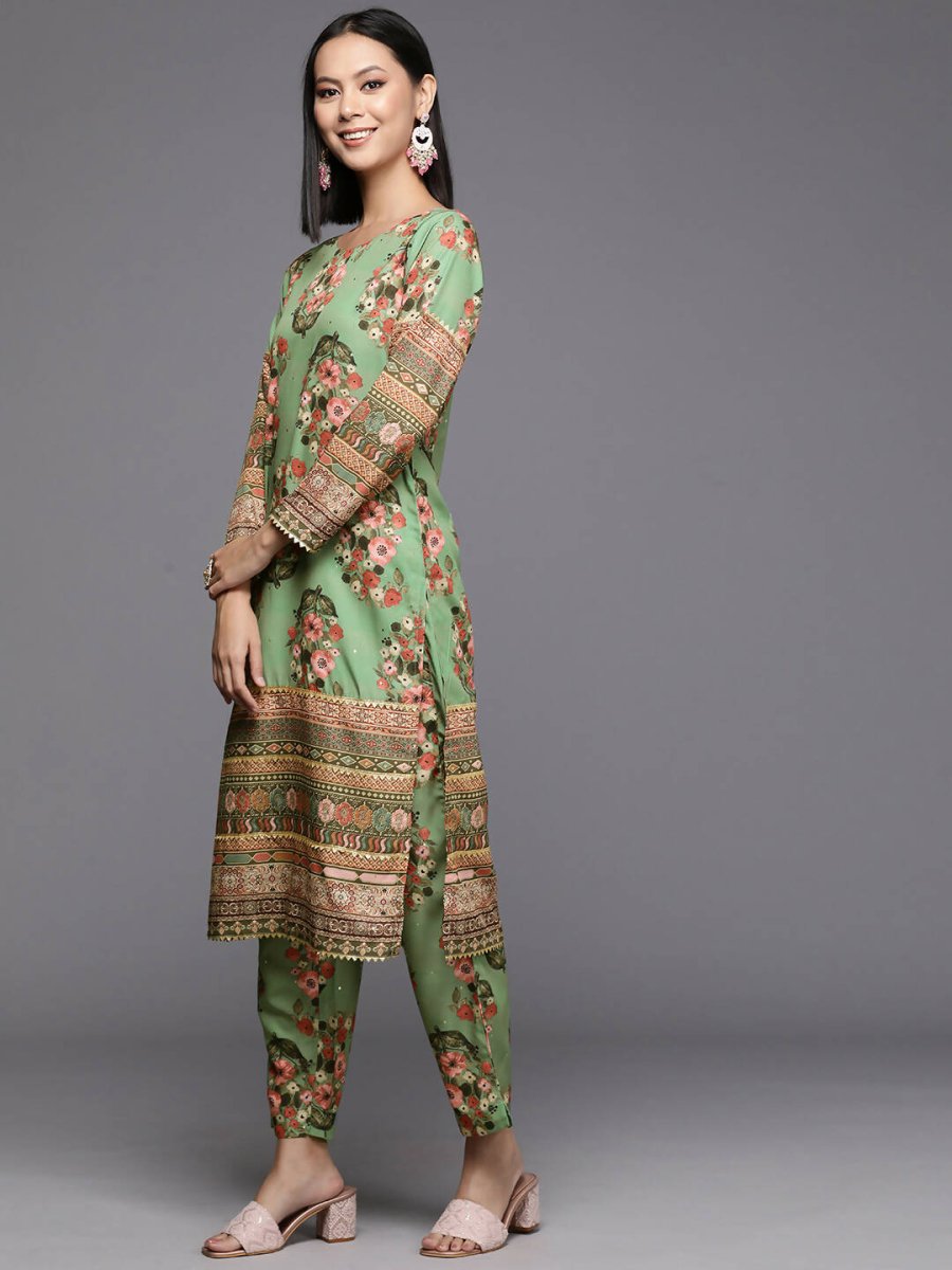 Ahalyaa Women's Traditional wear Kurta Set - Green