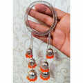 MS Fashion India Stylish Orange Pearls Hanging Bangles
