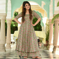 PartyWear Designer Light Sea Green Pure Maslin Palazzo Suit - Anbazaar