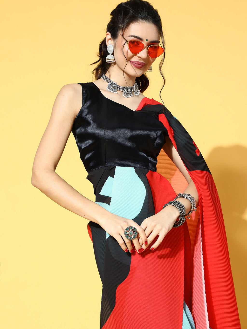 Saree Mall Blue Saree For Women