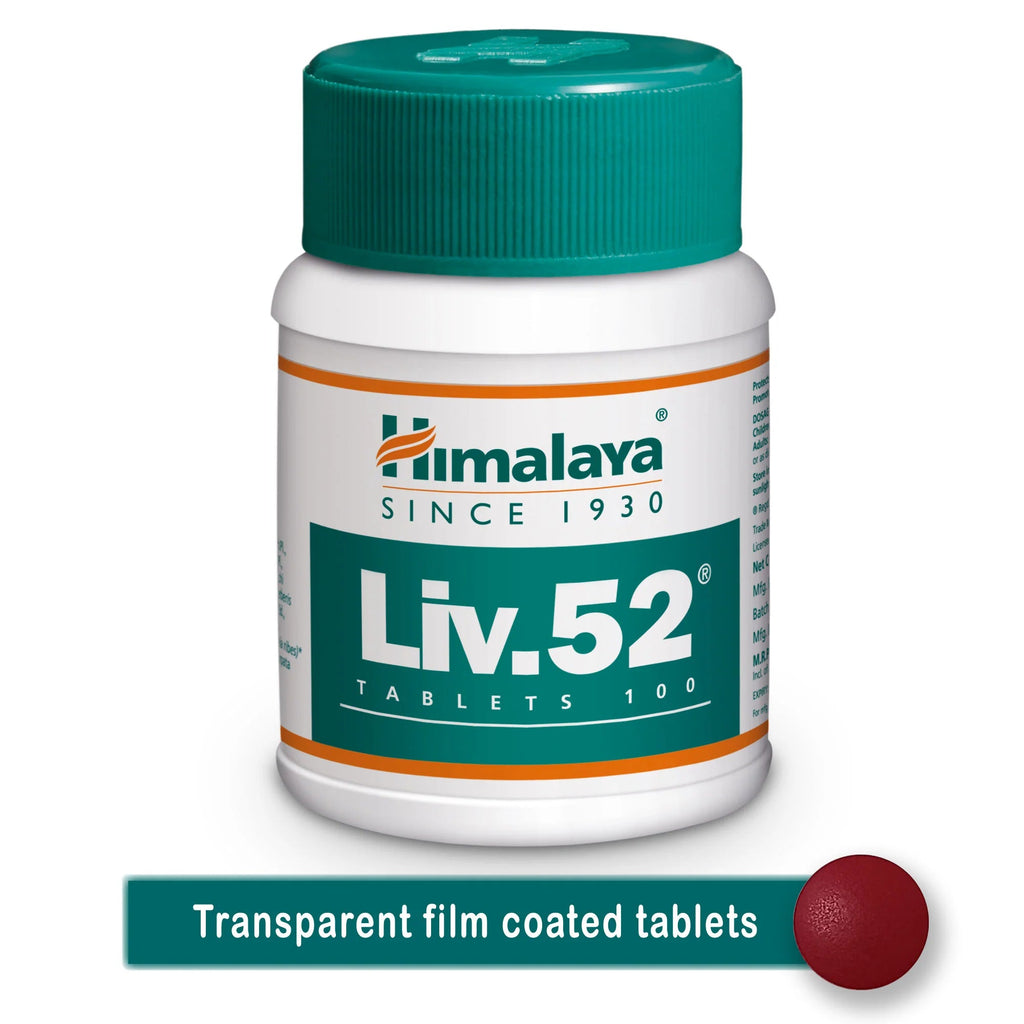 Himalaya Liv.52 Herbal Supplement Tablets - 100 Counts - Pack of 1
