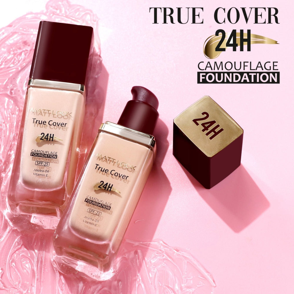 Matt Look True Cover Camouflage 24Hrs Long Stay Foundation - Warm Nude