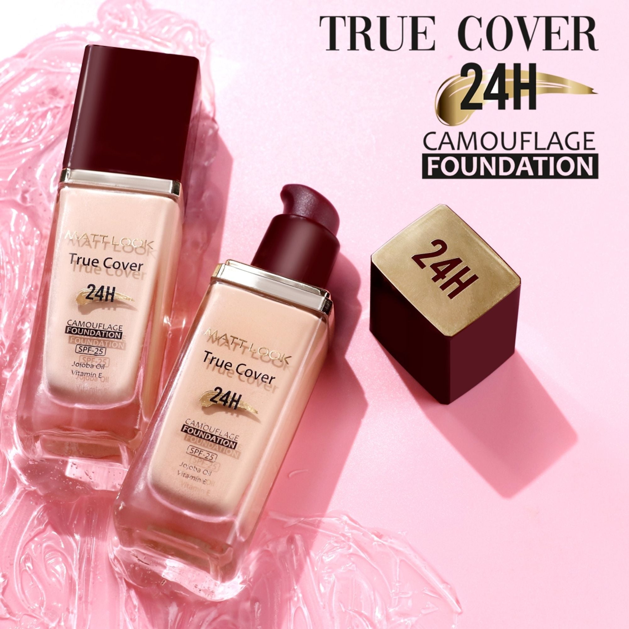 Matt Look True Cover Camouflage 24Hrs Long Stay Foundation - Warm Nude