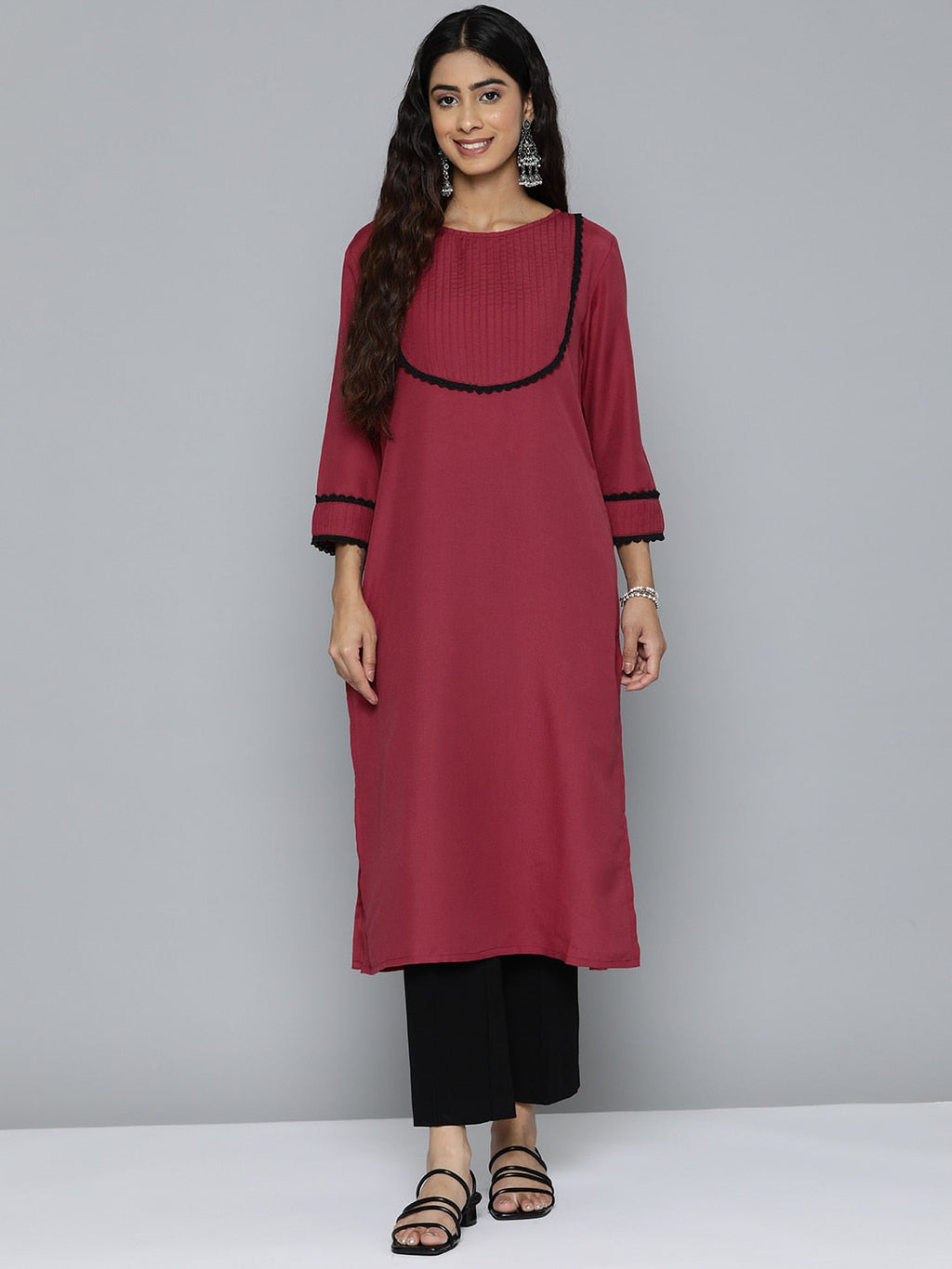 HERE&NOW Women Yoke Design Kurta
