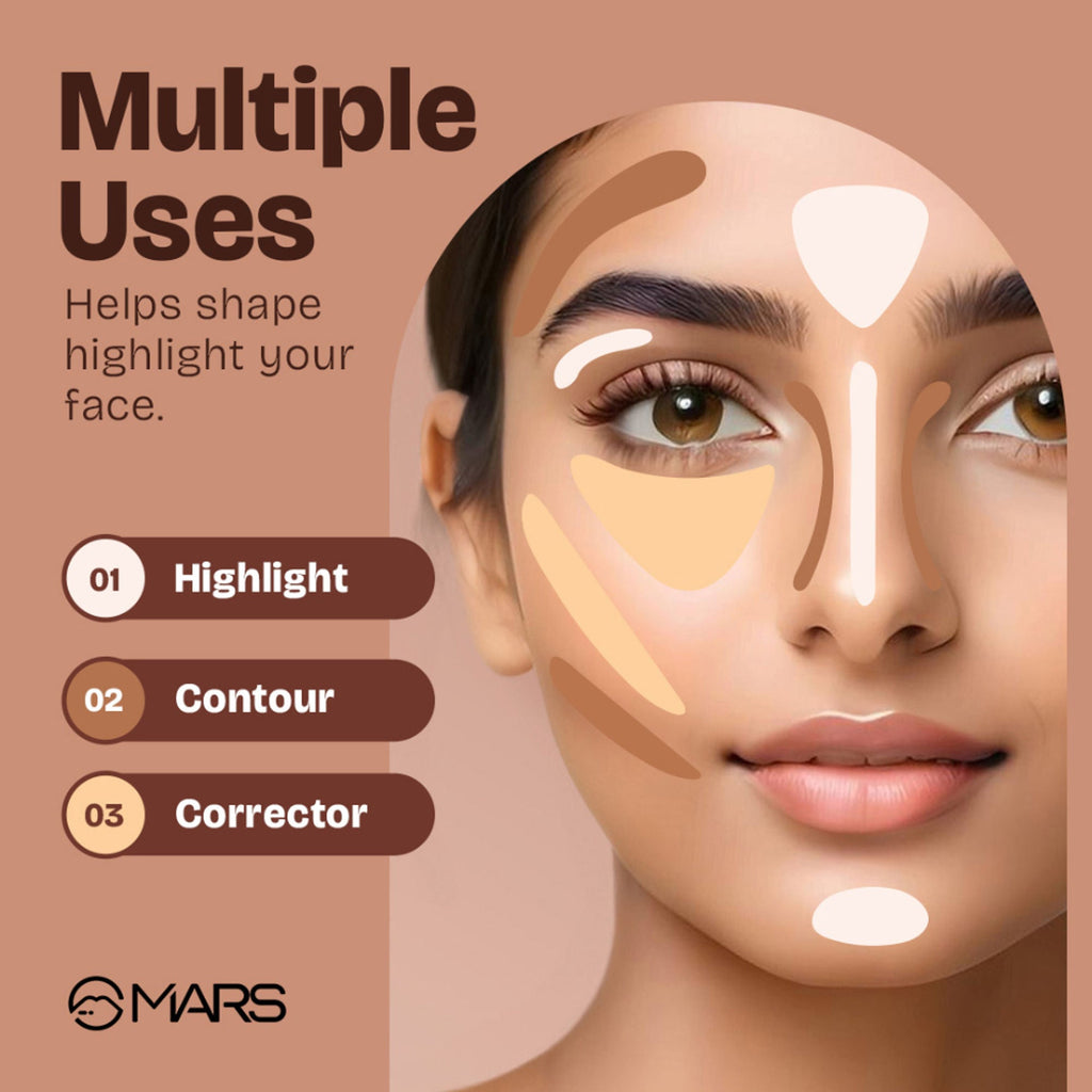MARS Cosmetics SPF 50 PA++++ Cancel Concealer - 01-Veil