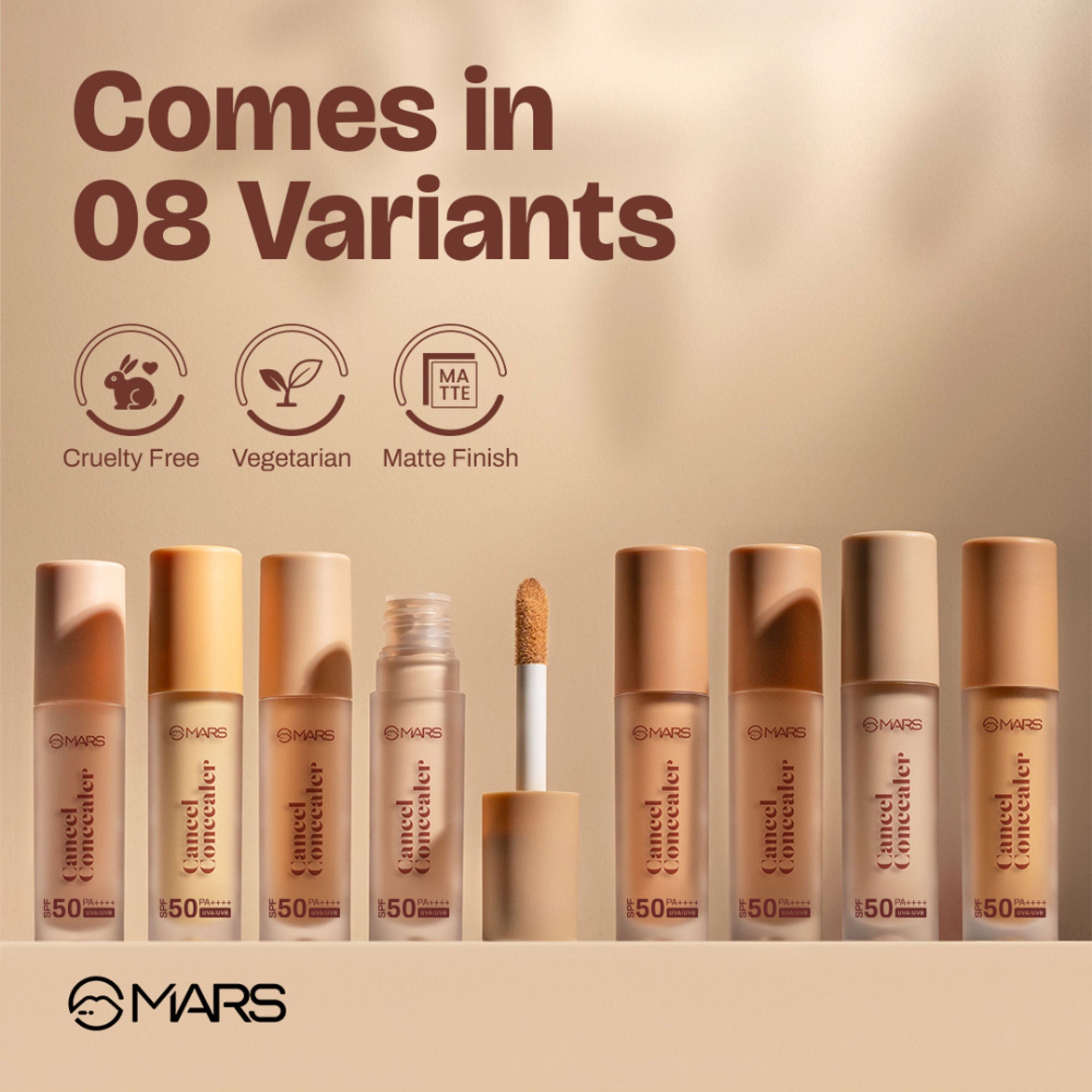 MARS Cosmetics SPF 50 PA++++ Cancel Concealer - 01-Veil