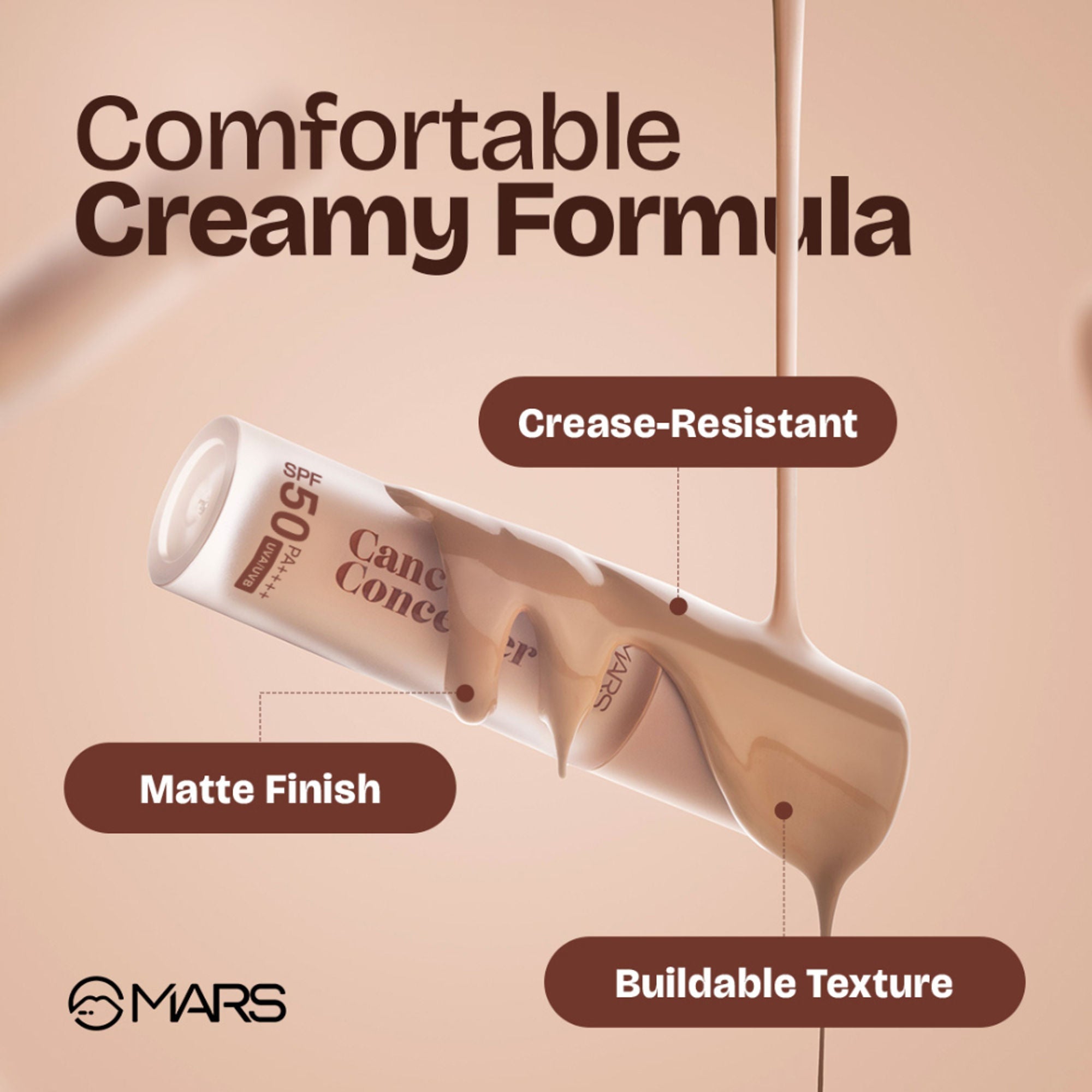 MARS Cosmetics SPF 50 PA++++ Cancel Concealer - 04 Natural Charm