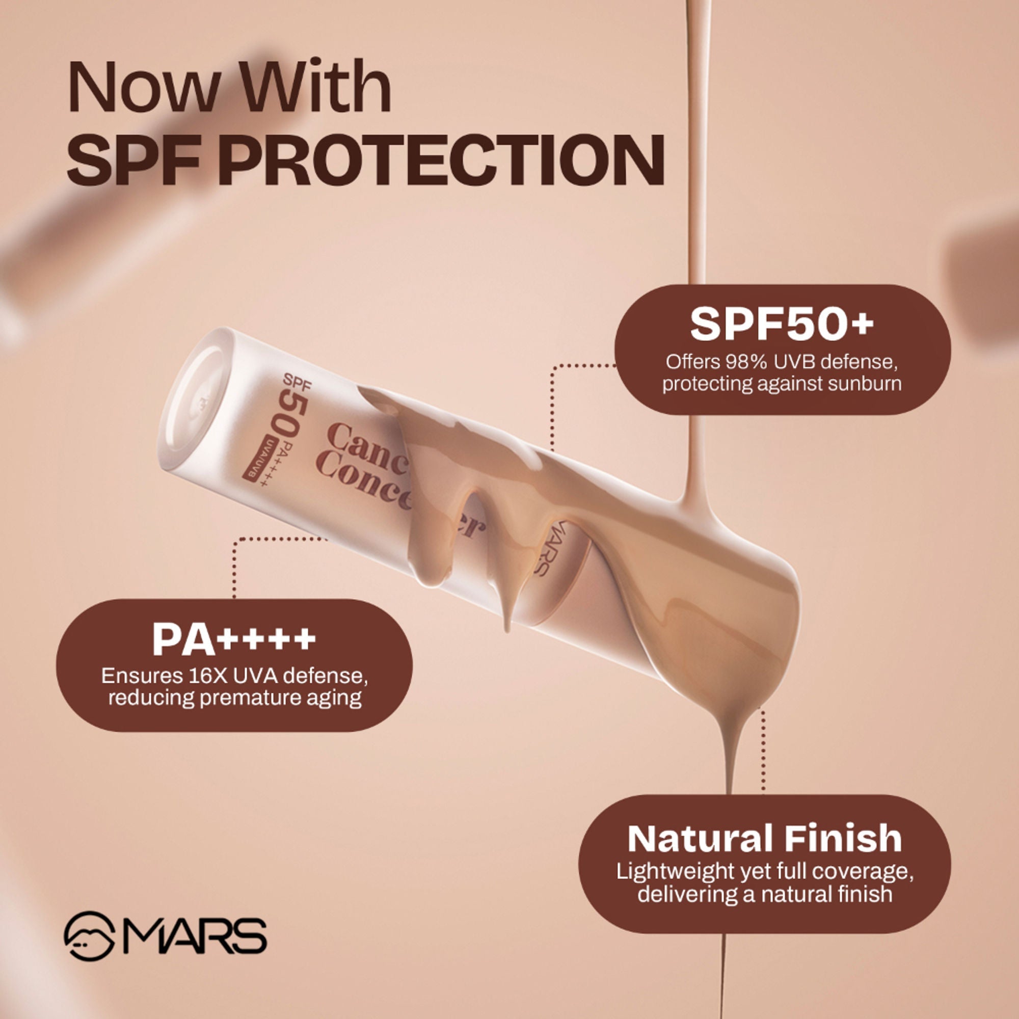 MARS Cosmetics SPF 50 PA++++ Cancel Concealer - 06 Honey Glow