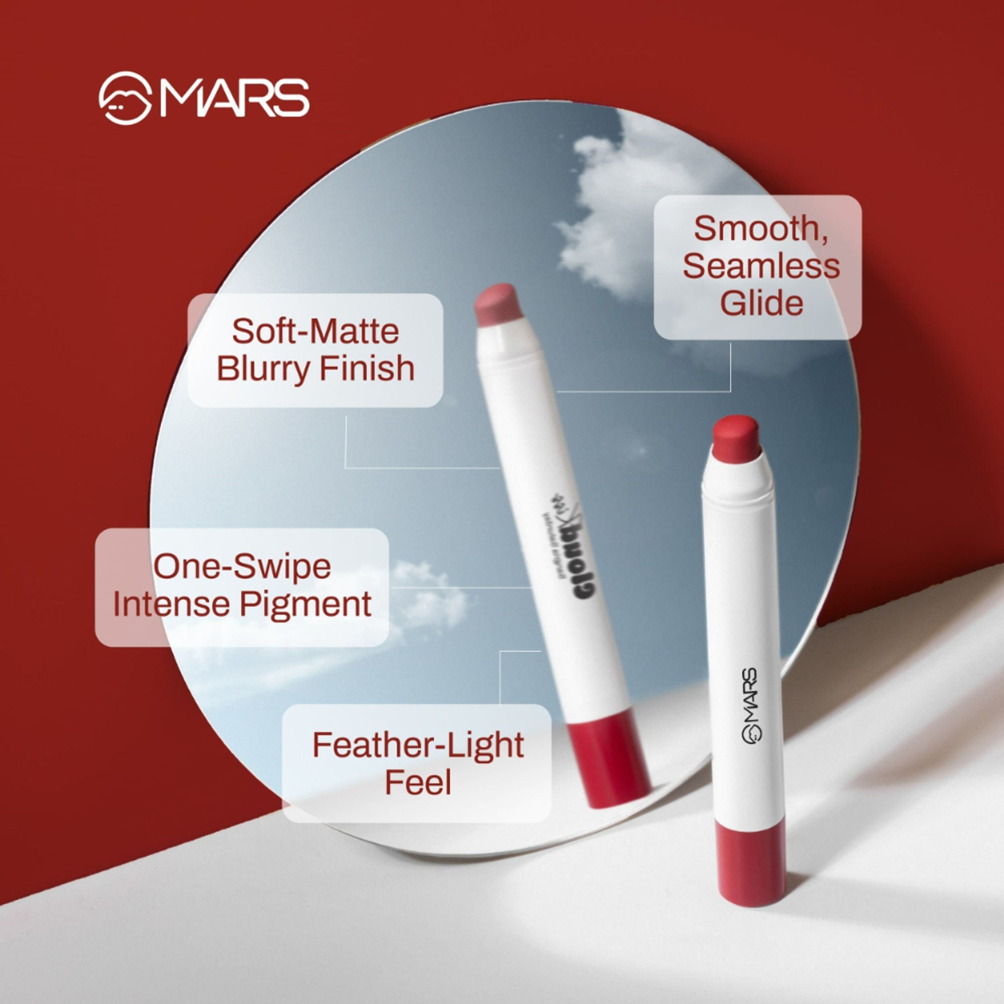 MARS Cosmetics Cloud Kiss Soft - Matte Lip Crayon - 05 Sangria Saturday