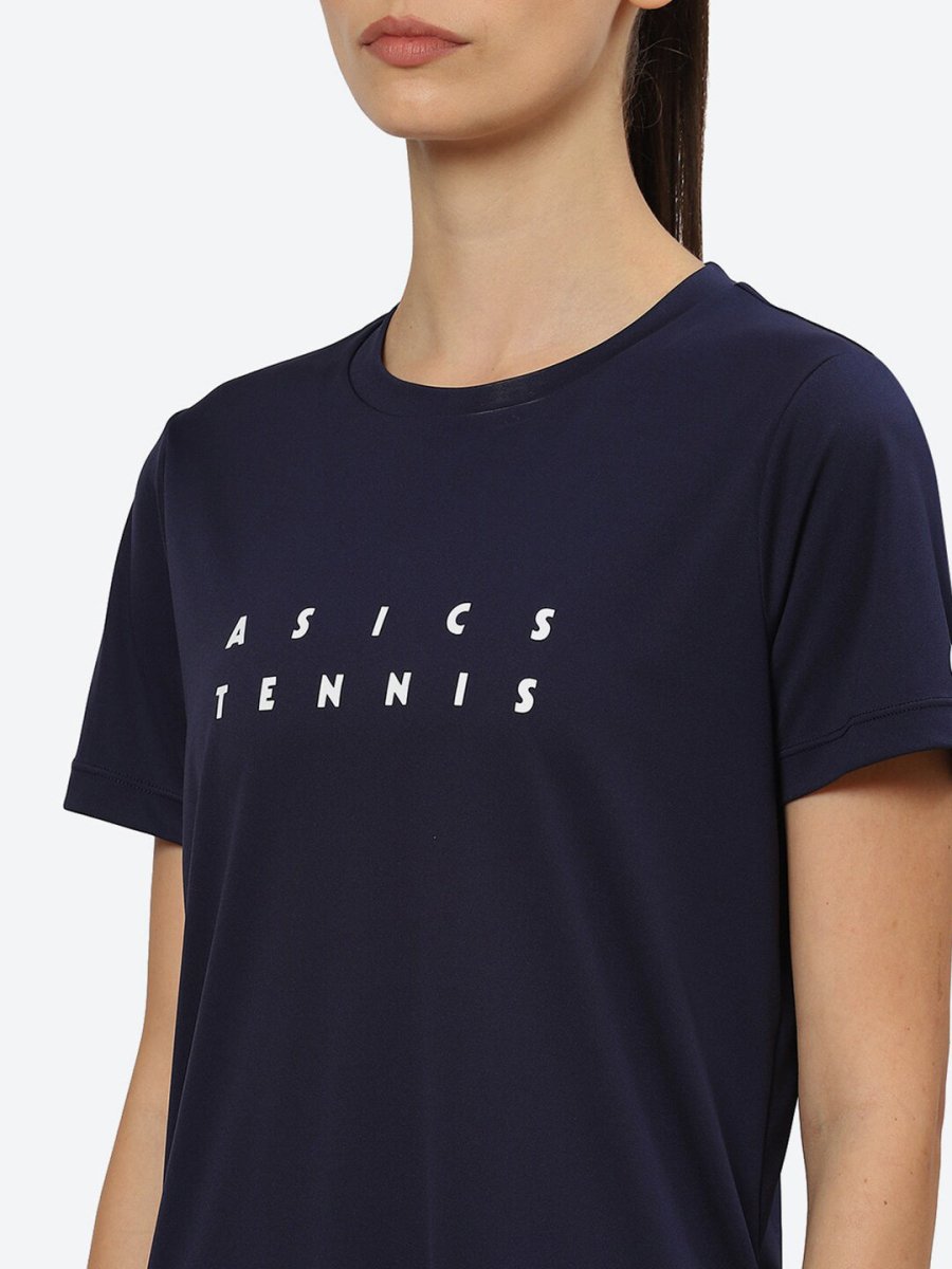 ASICS Women Typography Court Graphic Printed T-shirt