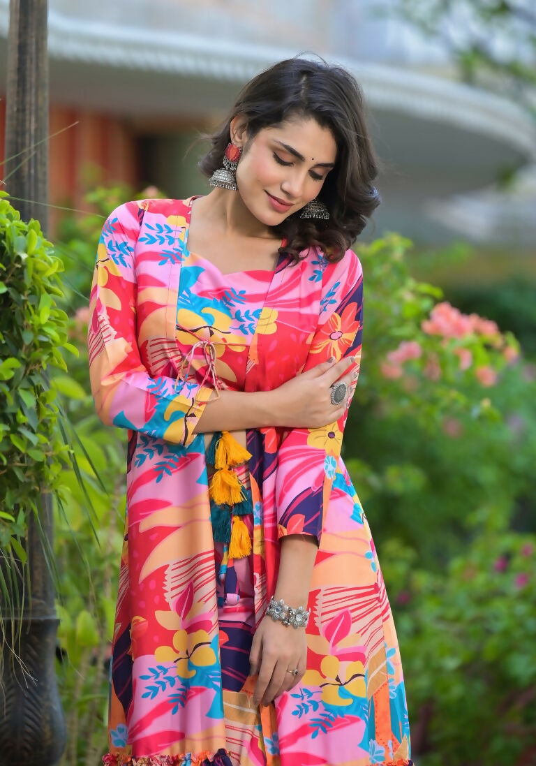 Designer Stylish Multi Ab Cotton Stitched jacket Style - Anbazaar