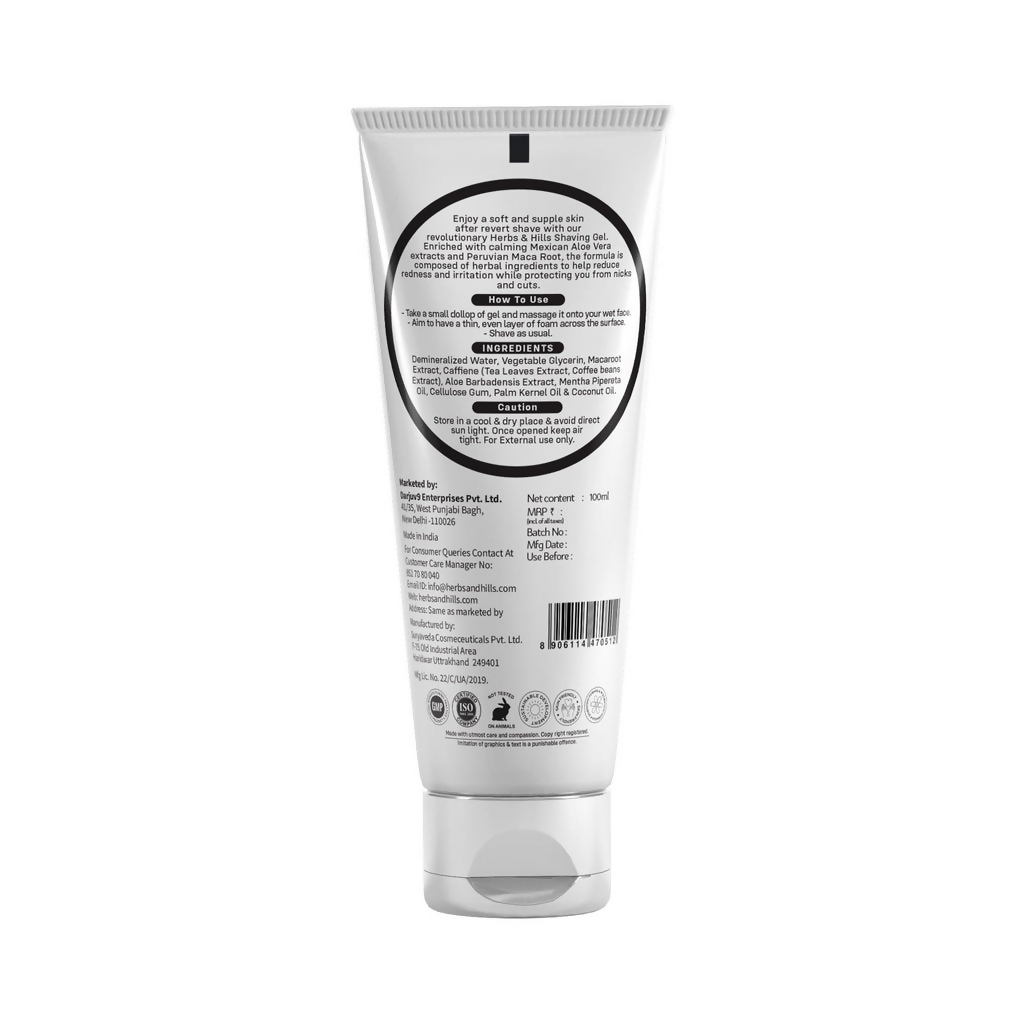Herbs & Hills Maca Root Shaving Gel