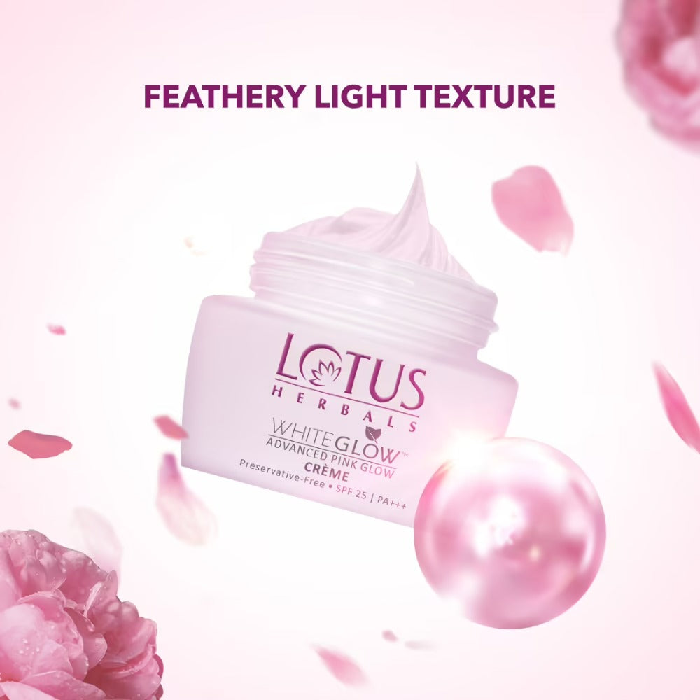 Lotus Herbals Whiteglow Advanced Pink Glow Creme Spf 25 I PA+++