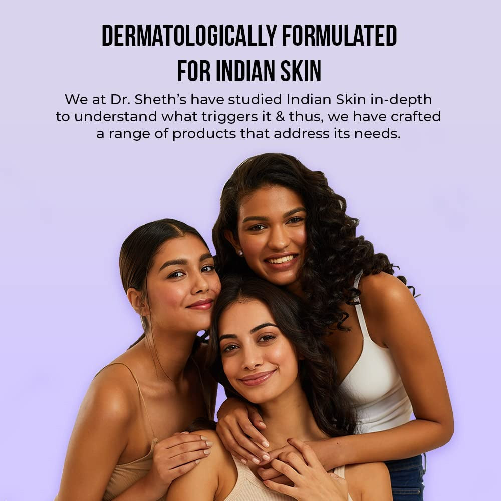 Dr. Sheth's Ceramide & Vitamin C Sunscreen SPF 50+ PA+++ UVA UVB Sun Protection, For All Skin Types