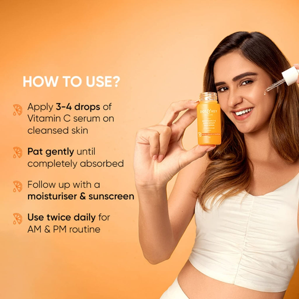 Dot & Key 10% Vitamin C+E Super Bright Face Serum With 5% Niacinamide, Glows Skin