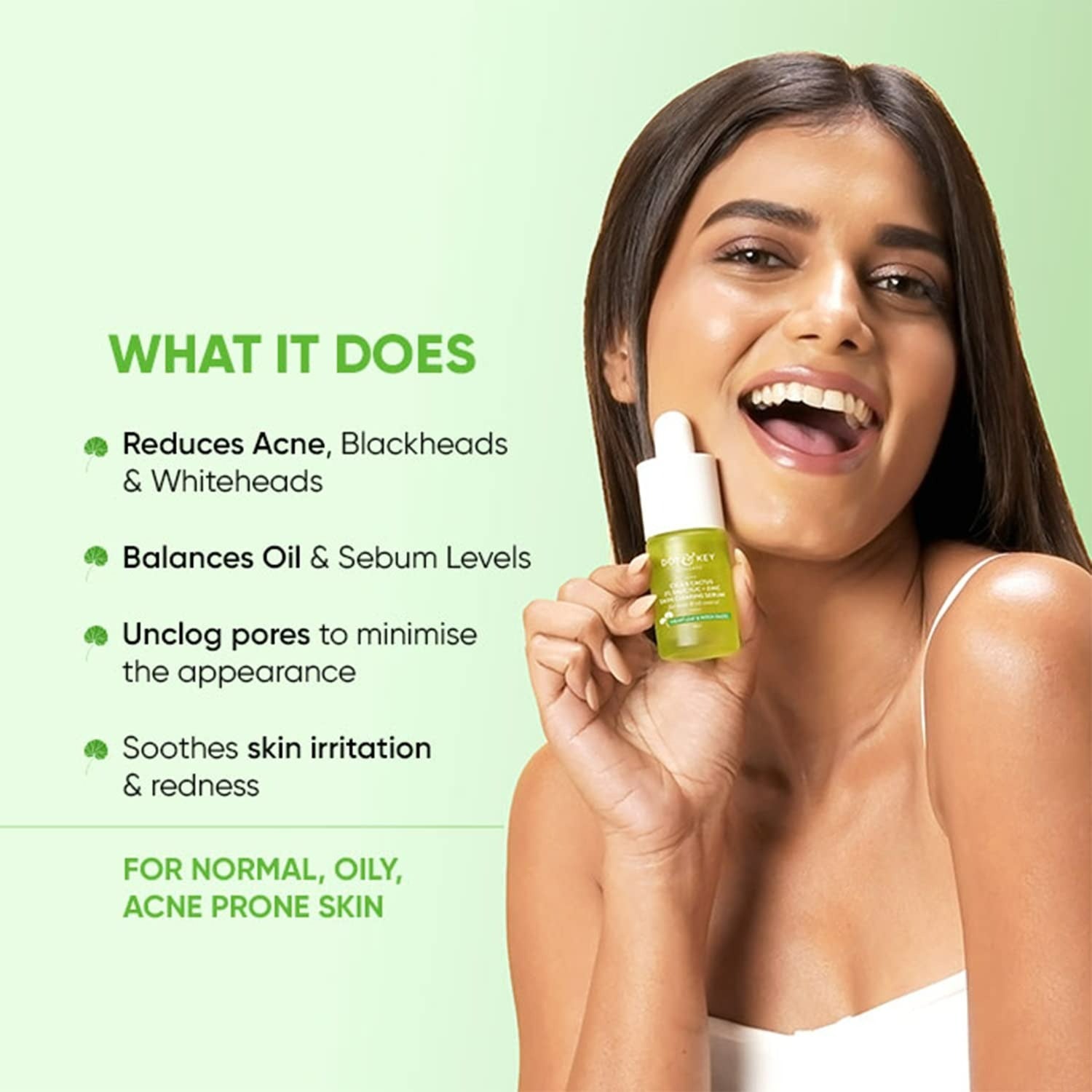 Dot & Key 2% Salicylic Cica Anti Acne Face Serum For Irritation & Unclogs Pores