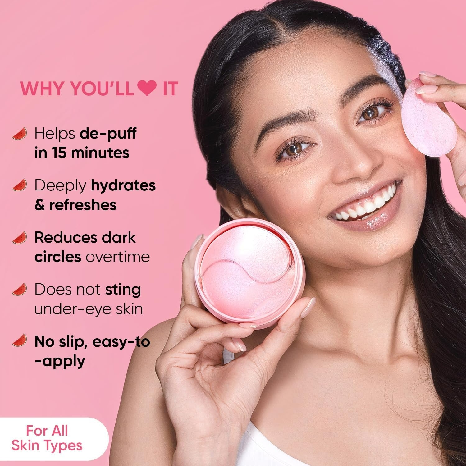 Dot & Key Watermelon Cooling Hydrogel Eye Patches