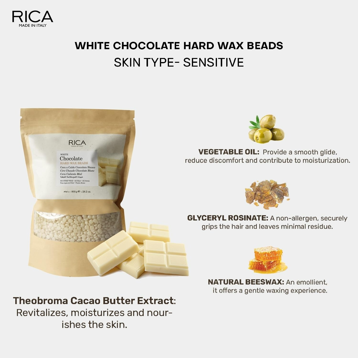 Rica White Chocolate Brazilian Hard Bead Wax