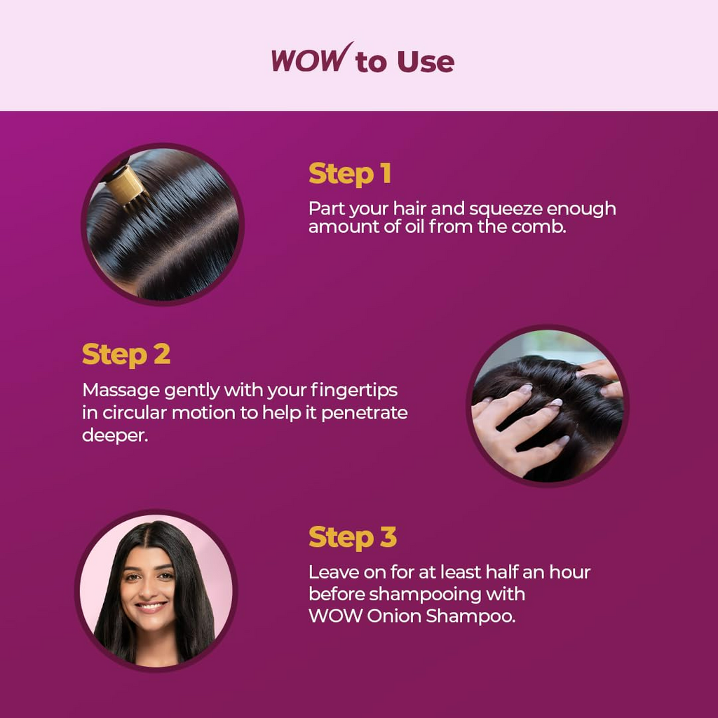 Wow Skin Science Onion & Collagen Anti-Hairfall Hair Oil